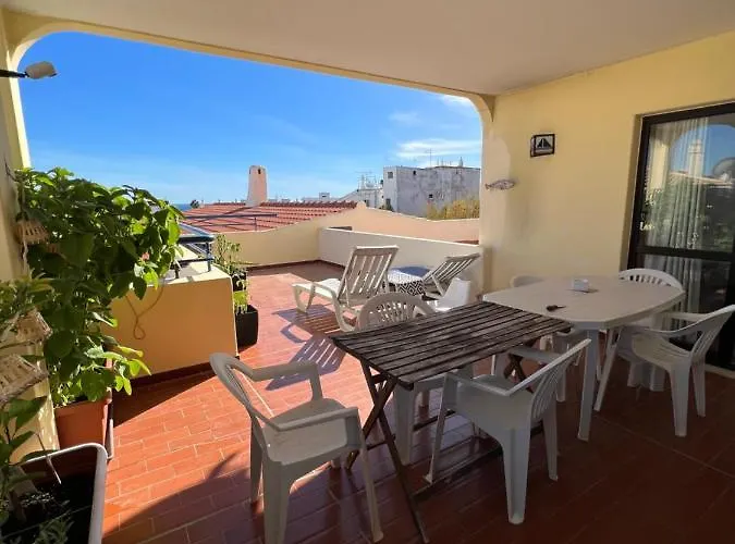 아파트 Olhos Do Mar 209 Grande Terraco Vista Mar